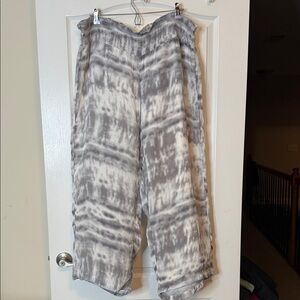 Soft Surroundings Tie Dyed Wide Leg Pants 2X